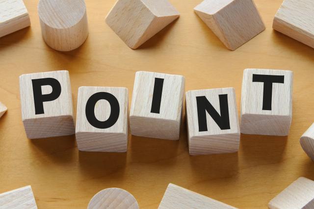 POINTと書かれたブロック